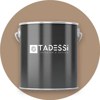 Produktbild von TADESSI Wandfarbe Braun - Lederbraun - abwaschbare Innenfarbe matt - Dispersionsfarbe - Geruchsarm und Lösemittelfrei - 5 Liter Gebinde
