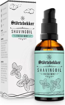 Zdjęcie produktu dla Störtebekker® Premium Olejek do golenia – do przygotowania skóry przed goleniem – golenie konturów – 50 ml – olejek do golenia dla mężczyzn o przyjemnym zapachu – wyprodukowany w Niemczech