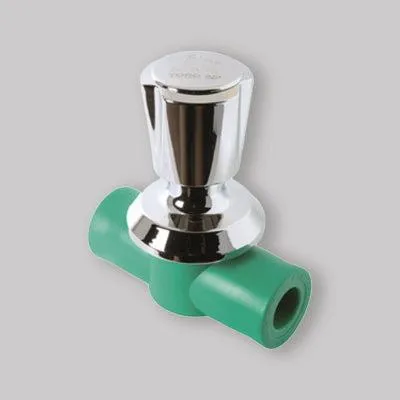 Immagine prodotto di RUBINETTO A SFERA CON MANIGLIA IN PPR VERDE Ø20 mm