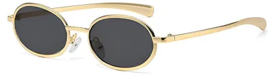 Zdjęcie produktu dla Techsuit Sunglasses 3220 okulary przeciwsłoneczne z 90. - złoto-czarne