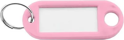 Image de Porte-clés étiquette CombiCraft rose bébé 55 x 22 mm – 100 pièces