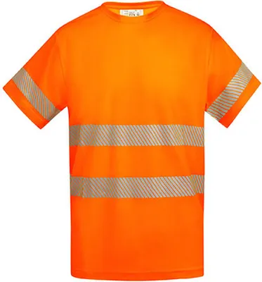 Produktbild von Roly Workwear HV9317 | T-Shirt Tauri Arbeitsshirt Herren - Farbe: Fluor Orange 223 - Größe: M