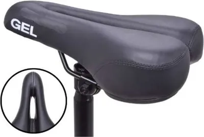 Image de Filmer 47.043 Selle de vélo NOIR - Trekking avec longueur de gel, chariot de selle inclus