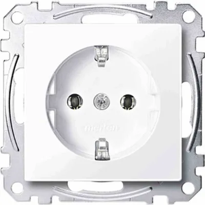 Produktbild von MERTEN Steckdose 1f akws glz System M UP IP20 ZP