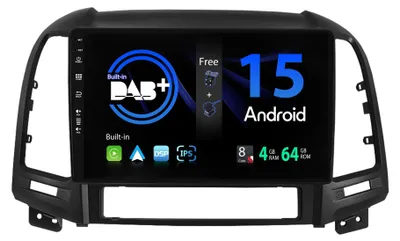 Obrázok produktu pre Android 12, autorádio s IPS displejom - 4G+64G - Bezdrôtové pripojenie CarPlay/Android Auto - 9-palcový 2DIN