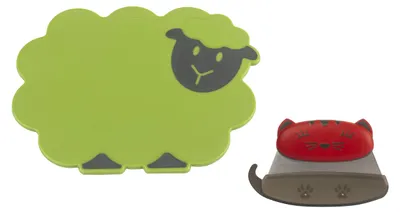 Kinderkitchen Snijset, 2-teilig, Schneidebrett, Wiegemesser, Kunststoff