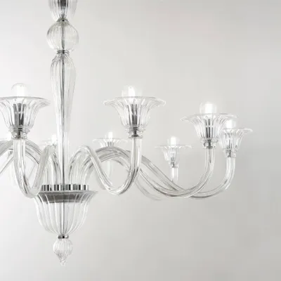 Produktbild von Ideal Lux Hängeleuchte Brigitta 12-flg. Transparent, Chrom 199375
