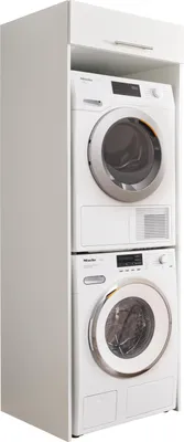 Produktbild von Wäscheschrank Laundreezy | 68 x 68 x 200 cm | Weiß