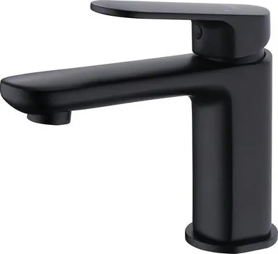 Produktbild von Schwarze Einhebelmischbatterie, Edelstahl, Badewannenarmatur, Einhandbedienung