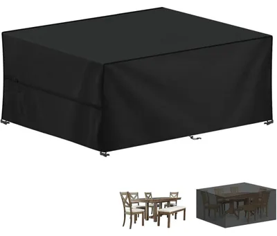 Immagine prodotto di Copertura protettiva per mobili da giardino, dimensioni 230x165x80 cm, impermeabile, anti-UV, tessuto Oxford 420D, resistente e adatta per uso esterno