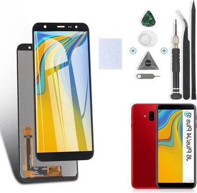 Image de Kit de réparation d'écran tactile LCD pour Samsung Galaxy J6 Plus J610/J4 Plus 2018 J415 - Noir