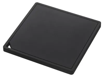 Silikon-Topfuntersetzer, schwarz, 15x15x1 cm, hitzebeständig