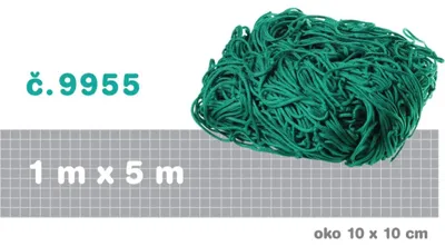 Zdjęcie produktu dla Zielona siatka 5x1 m, oczka 10x10 cm