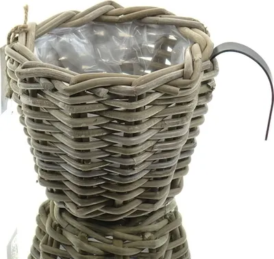 Produktbild von VAN DER LEEDEN Einhängekorb Rund Grau Ø 15 cm mit Folienauskleidung