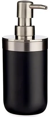 Produktbild von Berilo Seifenpumpe - 17 cm - Edelstahl/Kunststoff - schwarz/silber - 350 ml