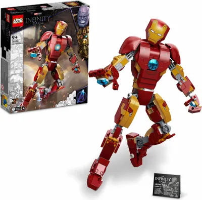 Produktbild von LEGO 76206 Marvel Iron Man Figur, Spielzeug- und Deko-Modell zum Sammeln und Bauen für Kinder ab 9 Jahren aus Avengers: Age of Ultron, Infinity Saga