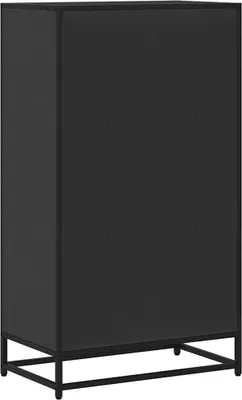 Zdjęcie produktu dla vidaXL Półka na książki czarna 60x35x107,5 cm Materiał drewnopochodny