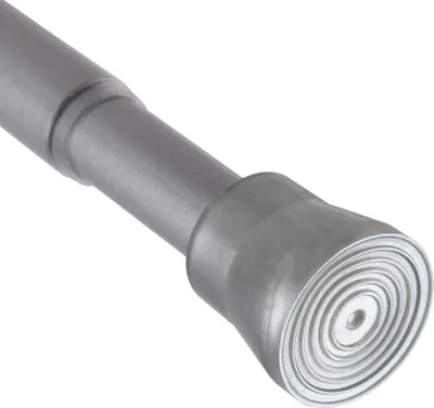 Produktbild von Klemmstange Silber 60-90cm ausziehbar, Ø16/19mm, Gardinenstange ohne Bohren/Schrauben, Edelstahl, rutschfest, Duschvorhangstange, Teleskopstange