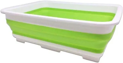 Image de Bassin de lavage compact 10 L, 37 x 27 x 10 cm – Voyage, camping, randonnée