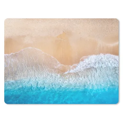 Produktbild von MuchoWow® Mauspad Mousepad Strand - Meer - Sand - Sommer - Blau - Wellen 40x30 cm - Mousepads - Maus Mat - Pad - Mausunterlage - Anti Rutsch