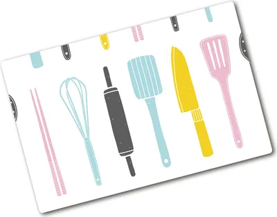Produktbild von Tulup Glas Herdabdeckplatte - 80x52 cm - Glaskeramikkochfeld-Abdeckung Spritzschutz Glasabdeckplatte - Einteilig - Essen & Getränke - Küchengeräte - Mehrfarbig
