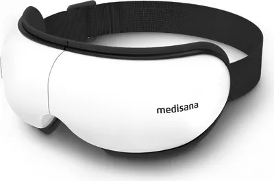 Zdjęcie produktu dla Medisana EM 100, Masaż uciskowy, Vibration massage, Oko, Czarny, Biały, Poliuretan (PU), Bateria, Wbudowany