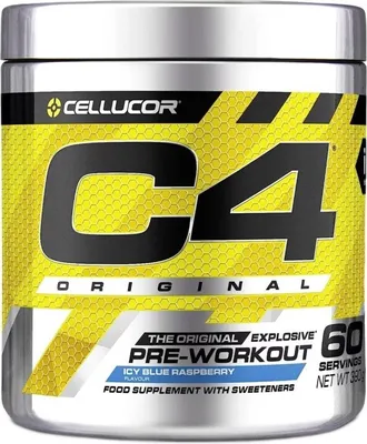 Produktbild von Cellucor C4 Original 390-414 g modrá malina / Předtréninkové stimulanty / Výborná předtréninovka s vylepšeným složením