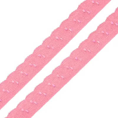Wäschegummi Faltgummi Ziergummi 10mm Dessous-Gummi Faltgummi ab 1m elastisches Einfassband Saumband altrosa