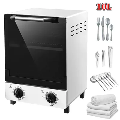 Zdjęcie produktu dla Sterylizator suchy 10L - Sterylizator gorącym powietrzem 1000W - Timer 0–30 minut - Urządzenie do dezynfekcji narzędzi do manicure i fryzjerskich - Wtyczka EU