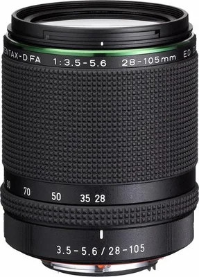 Produktbild von Pentax HD D-FA 28-105mm F3.5-5.6 ED DC WR, Standardzoomobjektiv, 15/11, 28 - 105 mm, Pentax KAF3, Autofokus