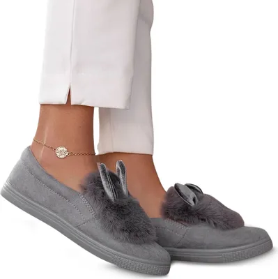 Produktbild von Damen Kinder Hausschuhe Slipper Haus Schuhe Pantoletten Beppi Grau Gr.30