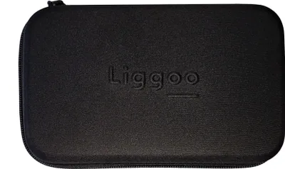 A black hard case with the brand name 'Liggoo' embossed on it.