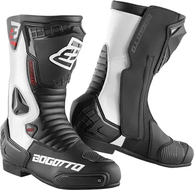 Zdjęcie produktu dla Buty motocyklowe Bogotto Losail, czarny/biały, 48