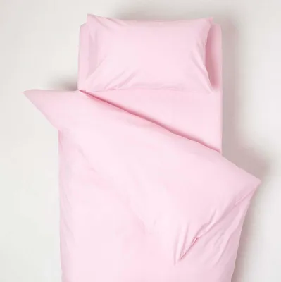 Produktbild von HOMESCAPES Kinderbettwäsche, rosa, 100% Baumwolle Fadendichte 200