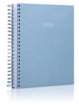 A4 Tageskalender 2025 Stormy Blue – 1 Tag pro Seite