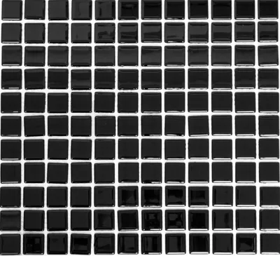 Produktbild von Mosaikfliese Transluzent schwarz Glasmosaik Crystal schwarz MOS60-0304_f | 10 Mosaikmatten