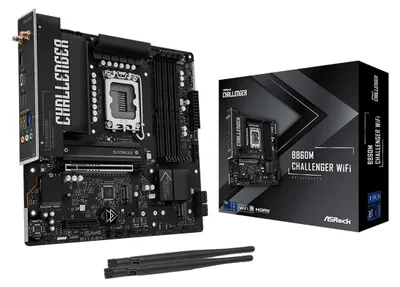 Obrázok produktu pre Asrock B860M Challenger WiFi, Intel, LGA 1851 (Socket V1), Intel Core Ultra (Series 2), DDR5-SDRAM, 256 GB, DIMM