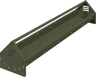 Immagine prodotto di vidaXL Mangiatoia per polli verde oliva 108 x 20,5 x 20 cm