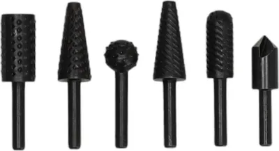 Zdjęcie produktu dla Frezy Trzpieniowe Do Metalu I Drewna 6 Sztuk, Trzpień 6 Mm