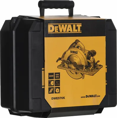 Obrázek produktu pro DeWALT DWE576K, 19 cm, 5200 ot/min, 6,1 cm, 3 cm, 4,3 cm, AC