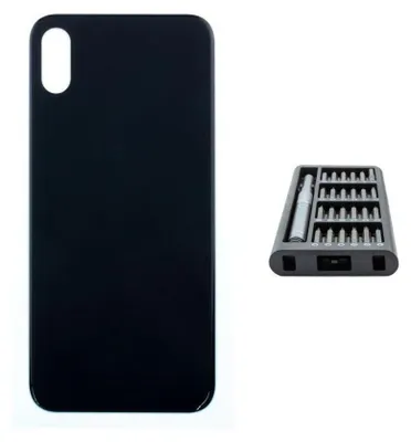 Produktbild von iPhone X Backcover schwarz - Premium-Set