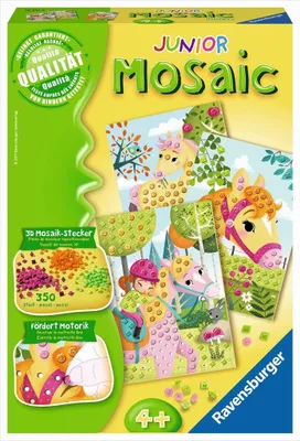 Produktbild von Ravensburger Mosaic Junior - Mosaikbilder für die Kleinen, Pferde