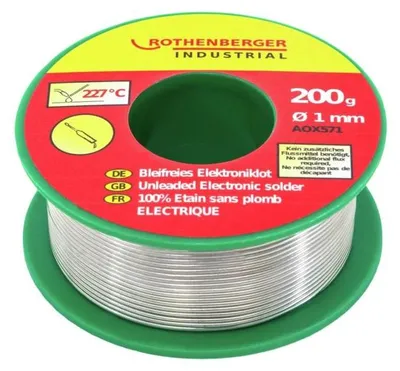 Produktbild von Rothenberger Industrial Bleifreies Elektroniklot 200g Pack.