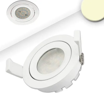 Produktbild von ISOLED LED Einbaustrahler, weiß, 8W SMD, 120°, rund, warmweiß, dimmbar