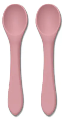 Produktbild von Lorelli Silicone Spoons 2pcs – Babylöffel 6+ Monate, weiches Food-Grade-Silikon, abgerundet, flexibel, geruchsneutral, 5 Farben