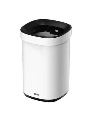 Produktbild von DESQ 6112.01 Abfalleimer – 20L – Metall – Fingerabdruckresistent – Unsichtbare Beutelbefestigung – Weiß