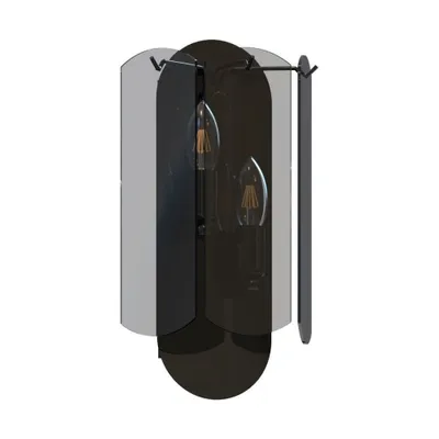 Produktbild von ZUMALINE Wandleuchte 2x E14 schwarz verchromt NIRA MB3523-2-EBCN NIRA