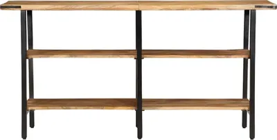 Immagine prodotto di vidaXL Tavolo consolle 140x35x70 cm in legno massiccio di mango