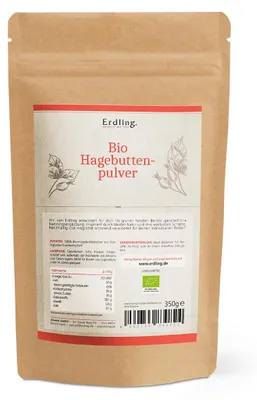 Produktbild von Hagebuttenpulver - Standbodenbeutel 350g