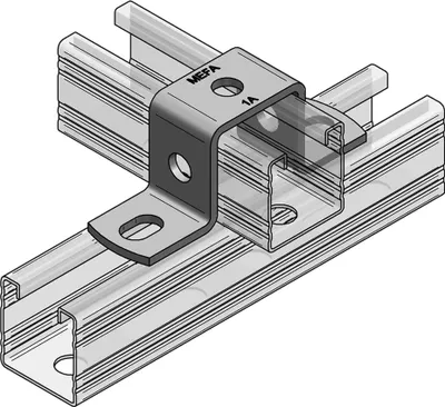 Produktbild von MEFA Hutprofil C-Profil 45/45, Höhe 45 mm Langloch 17,5x13 mm, 1 Stk.
